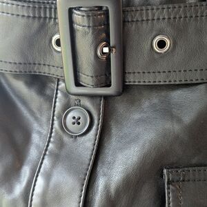 Banana Republic Faux Leather Cargo Miniskirt Sz 14